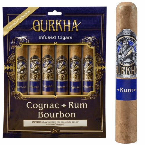 Gurkha Spirits Tubo 6-Cigar Fresh Pack - CigarsCity.com