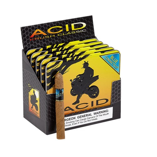 krush tobacco Acid Blue Krush Cigarillos for Sale - Brick of 50 In-Stock