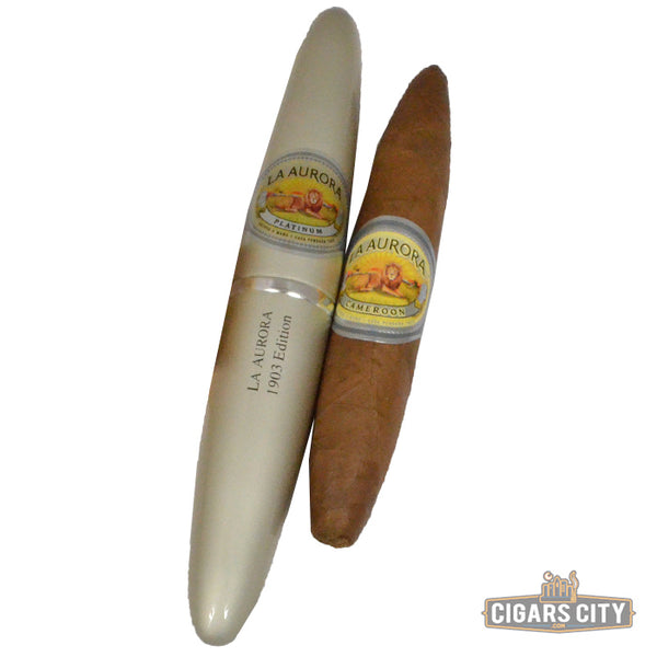 La Aurora Preferidos Platinum Cameroon Double Perfecto Cigars