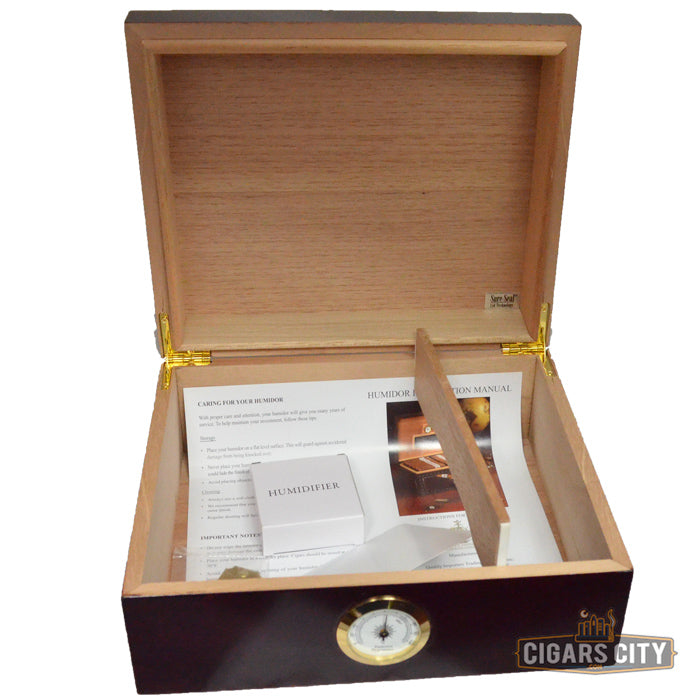 Statesman Cigar Humidor - 35-40 Capacity - CigarsCity.com