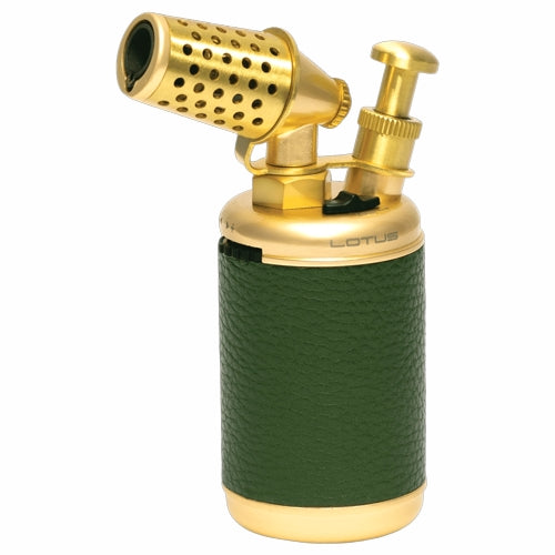 Lotus Truman Copper and Retro Desktop Lighter (Gold & Green)