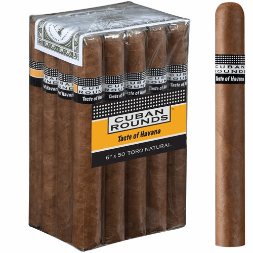 Cuban Rounds Toro Natural (6" x 50)