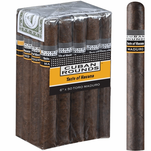 Cuban Rounds Toro Maduro (6" x 50) - Bundle of 20