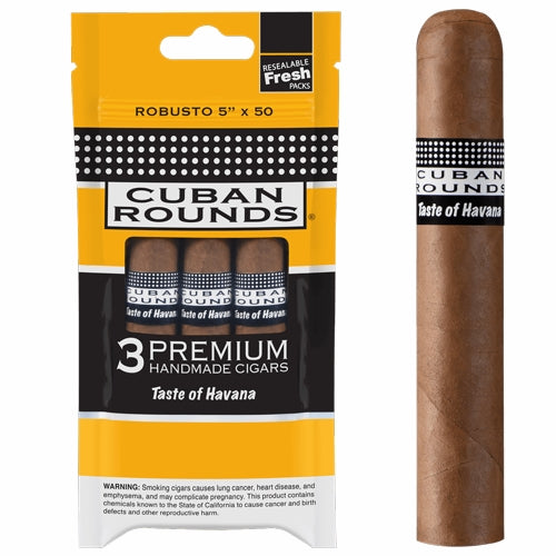 Cuban Rounds Robusto Natural (5" x 50)