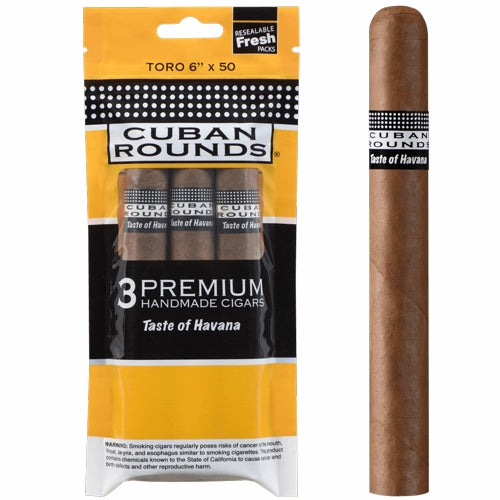 Cuban Rounds Toro Natural (6" x 50)