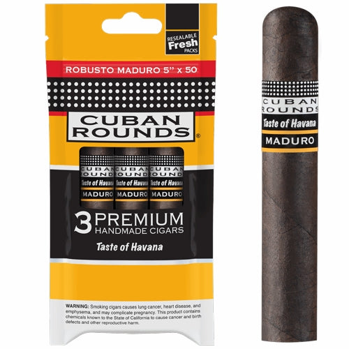 Cuban Rounds Robusto Maduro (5" x 50)