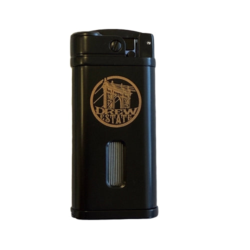 Drew Estate Blackened Single Torch Lighter (Metal)