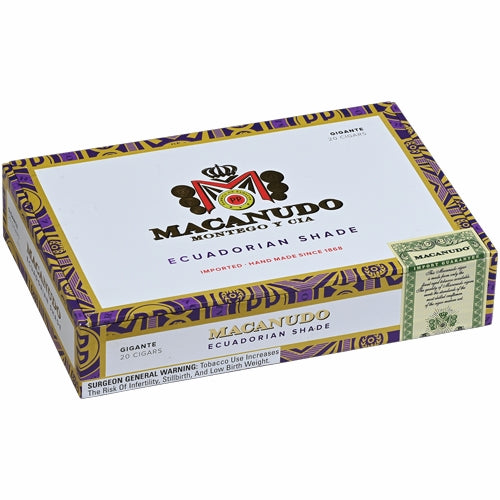 Macanudo Ecuadorian Shade Gigante BP (6" x 60)
