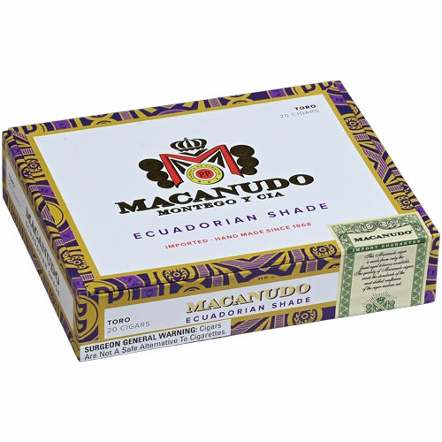 Macanudo Ecuadorian Shade Toro BP (6" x 50)