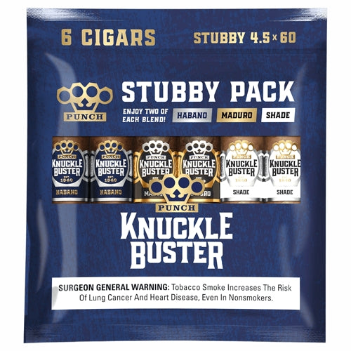 Punch Knuckle Buster Stubby Pack Sampler (4.5" x 60)