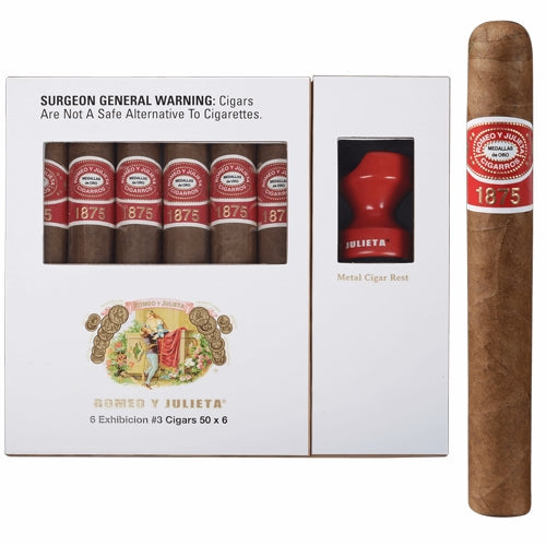 Romeo Y Julieta 1875 Exhibicion #3 Five Cigar Sampler w/Cigar Rest