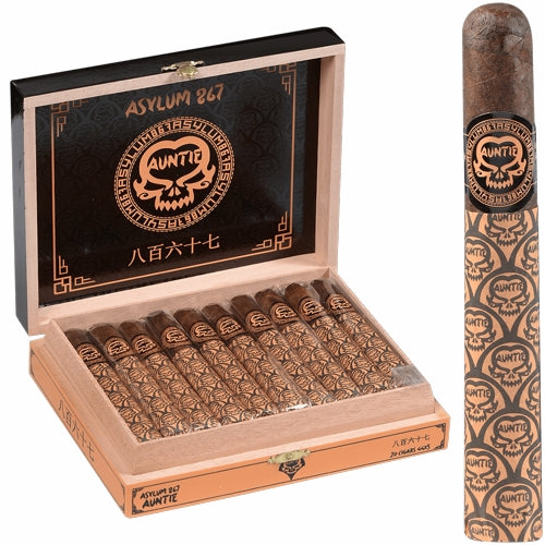 Asylum 867 Auntie Petite Corona (5&quot; x 44) Box of 20