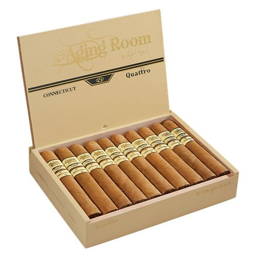 Aging Room Quattro Connecticut Espressivo Robusto (5&quot; x 50) Box of 20