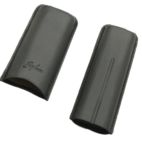 Brigham Leather Cigar Case - Toro 2-Cigar Black