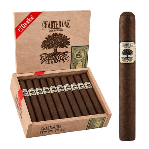 Foundation Charter Oak Connecticut Broadleaf Petite Corona (5.25" x 42)