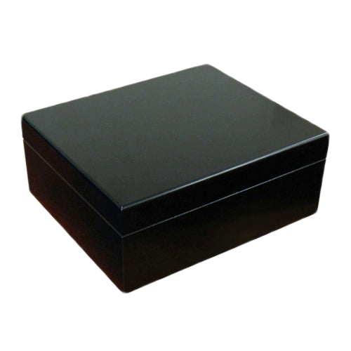 Chalet Black Humidor - 50 Cigar Capacity