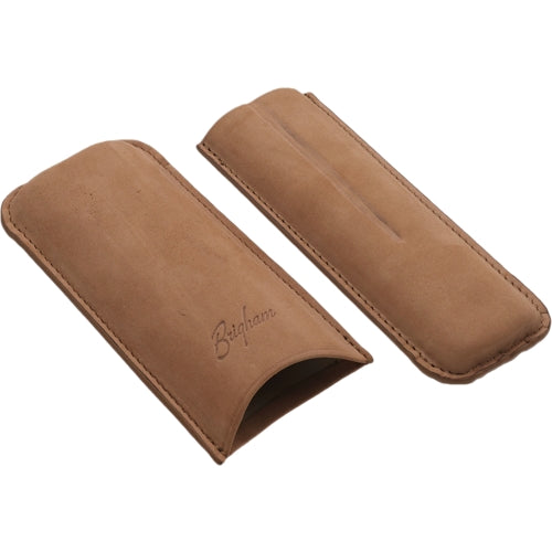 Brigham Leather Cigar Case - Corona 2-Cigar Brown
