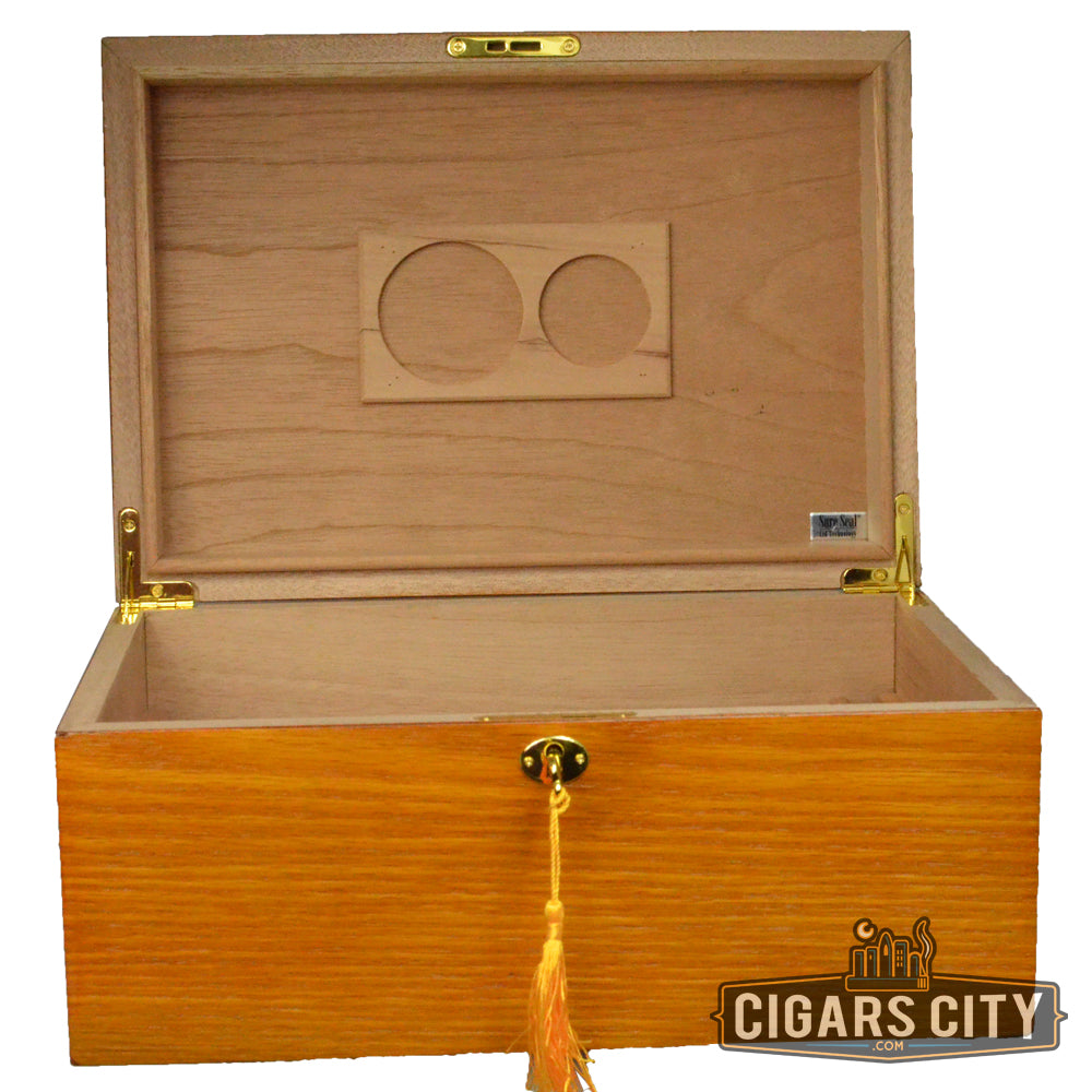 Bally Oak Humidor - CigarsCity.com