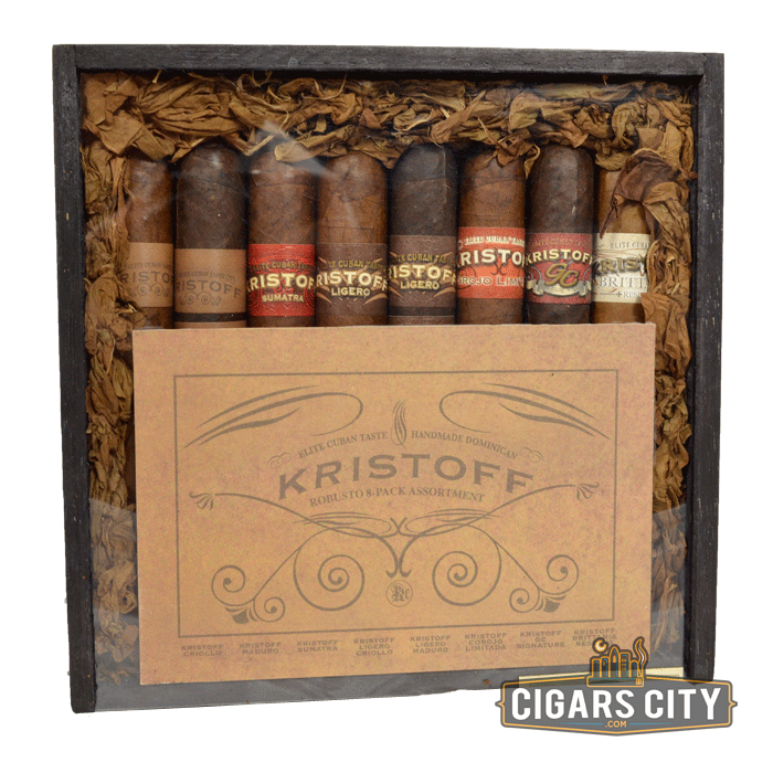 Kristoff Robusto 8-Cigar Sampler Box - CigarsCity.com