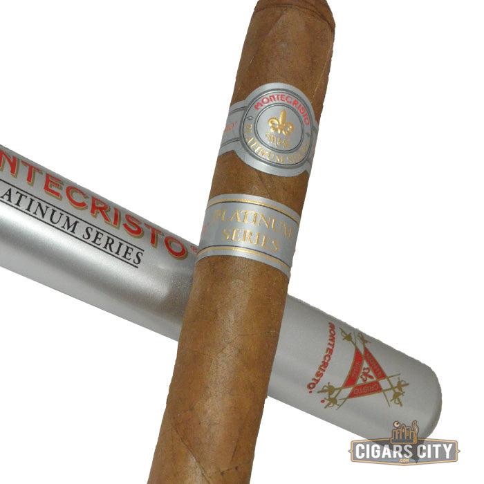Montecristo Platinum Churchill Cigars - Tubos - Box of 15 - CigarsCity.com