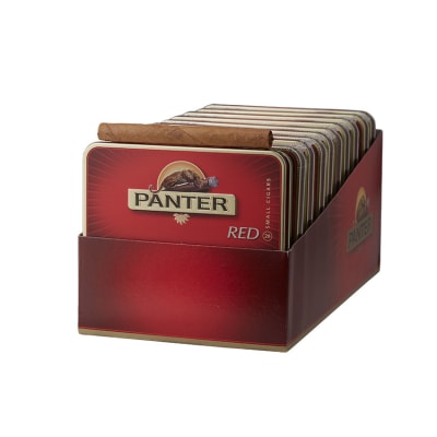 PANTER Red Cigarillo (3.5"x20) - Tin of 20/Pack of 200 - CigarsCity.com