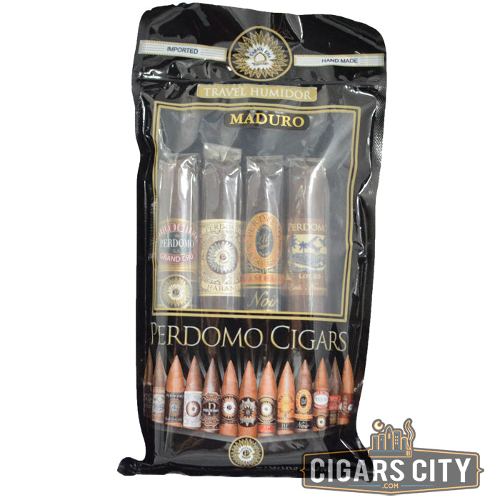 Perdomo Humidified 4-Pack Sampler - Maduro - CigarsCity.com