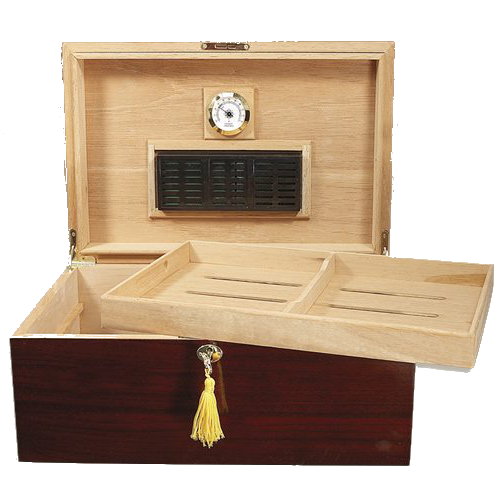 Tuscany Humidor - Cherry - 100 Cigar Humidor - CigarsCity.com