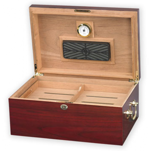 Tuscany Humidor - Cherry - 100 Cigar Humidor - CigarsCity.com